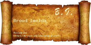 Brood Imelda névjegykártya